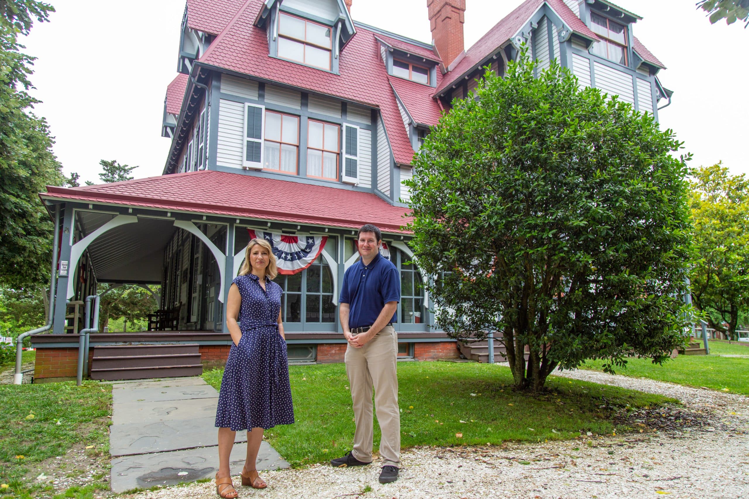 Samantha visits thee Emlen Physick Estate at the Jersey Shore